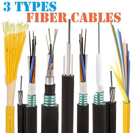 fiber types cables transmission